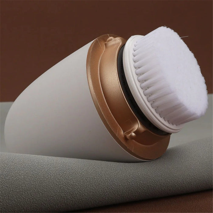 HQ-A002 Ultrasonic Facial Cleanser Electric Face Brush Cleaning Device with 2 Replacement Brushes (No CE) - 6