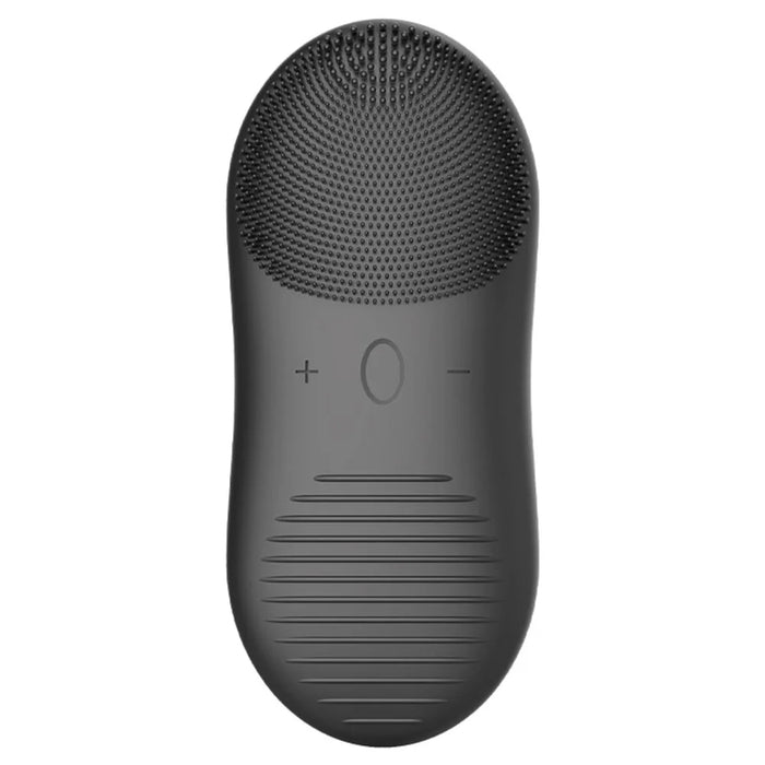 HQ-A008 Silicone Facial Cleansing Brush Sonic Electric Face Washing Instrument IPX7 Waterproof Facial Cleaner - Black - 1