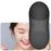 HQ-A008 Silicone Facial Cleansing Brush Sonic Electric Face Washing Instrument IPX7 Waterproof Facial Cleaner - Black - 6