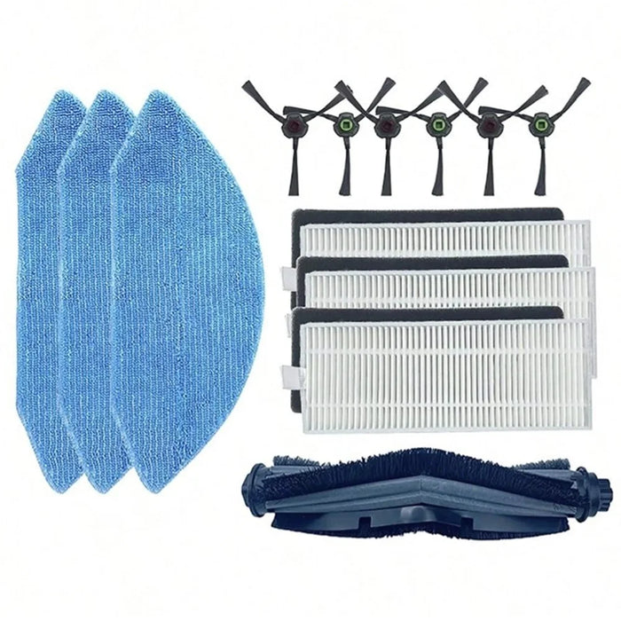 13Pcs Main Brush Set for Ecovacs Deebot U2 / U2 DGN22 Vacuum Cleaner Replacement Parts with Filters, Side Brush, Mop - 1