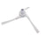 2Pcs Side Brush for Ecovacs DEEBOT X2 / X2 PRO / X2 OMNI / X2 COMBO Vacuum Cleaner Sweeping Robot Replacement Part - White - 2