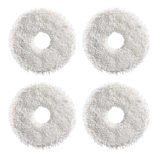 JUNSUNMAY 4Pcs Vacuum Cleaner Mop Pad for ECOVACS X1 Turbo  /  X1 Omni  /  X2 Omni  /  T10 Turbo  /  T10 Omni  /  T20  /  T20 Omni - White - 1
