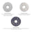 JUNSUNMAY 4Pcs Vacuum Cleaner Mop Pad for ECOVACS X1 Turbo  /  X1 Omni  /  X2 Omni  /  T10 Turbo  /  T10 Omni  /  T20  /  T20 Omni - White - 4