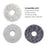 JUNSUNMAY 4Pcs Vacuum Cleaner Mop Pad for ECOVACS X1 Turbo  /  X1 Omni  /  X2 Omni  /  T10 Turbo  /  T10 Omni  /  T20  /  T20 Omni - White - 5