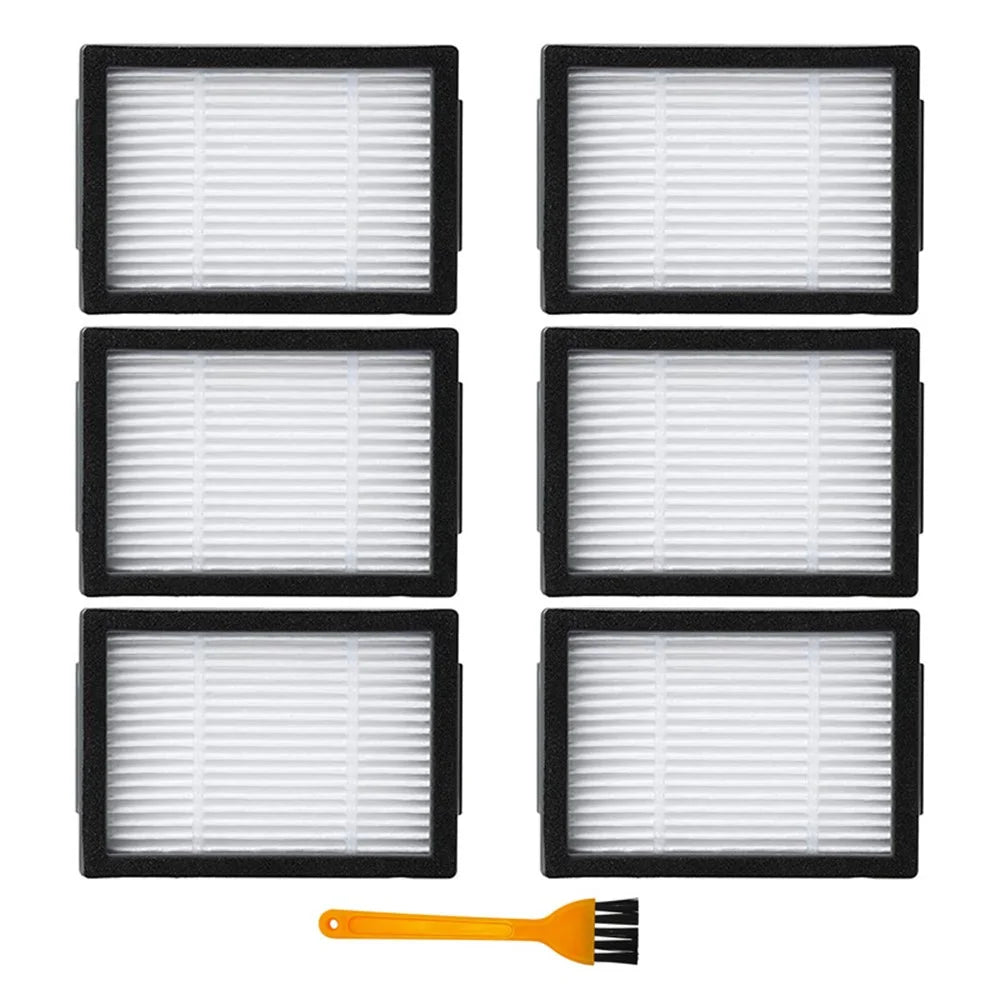 JUNSUNMAY For iRobot Roomba i3 / i3+ / i4 / i6 / i6+ / i7 / i7+ / i8 / i8+ / j7 / j7+ / E5 / E6 / E7 6Pcs Sweeper Filter with Brush - 1