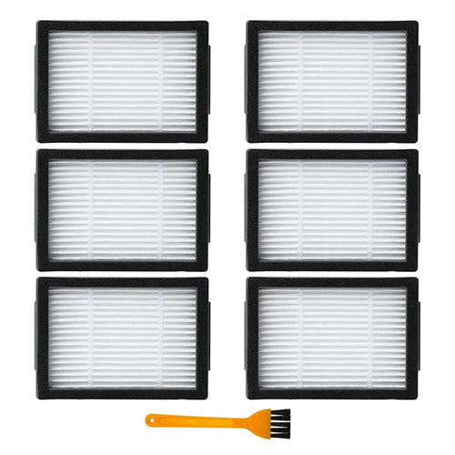 JUNSUNMAY For iRobot Roomba i3 / i3+ / i4 / i6 / i6+ / i7 / i7+ / i8 / i8+ / j7 / j7+ / E5 / E6 / E7 6Pcs Sweeper Filter with Brush - 1
