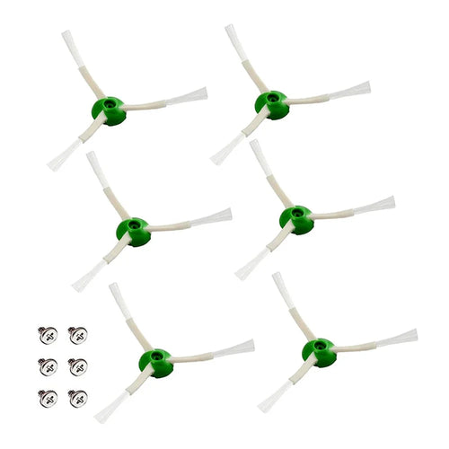 JUNSUNMAY 6Pcs Triangle Side Brushes for iRobot Roomba i7 / i7+ / i8+ / E5 / E6 / E7 / j7 Sweeping Robot Replacement Part - 1