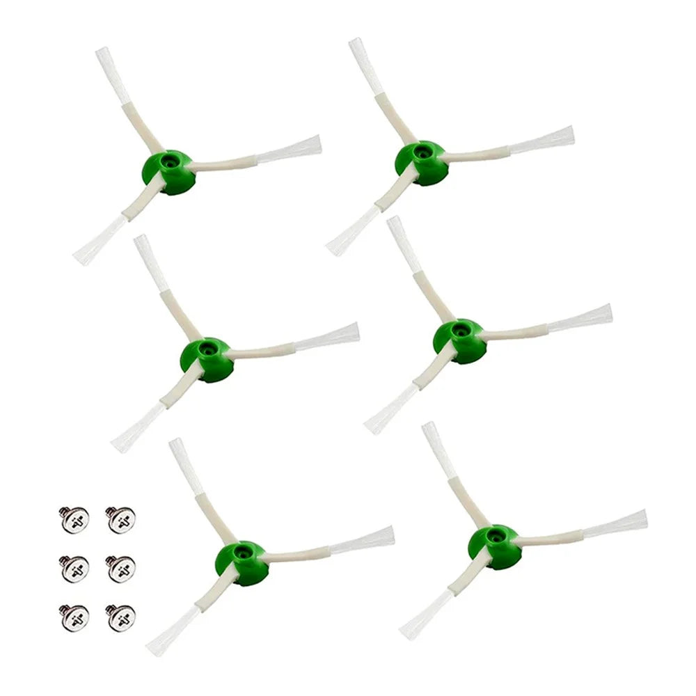 JUNSUNMAY 6Pcs Triangle Side Brushes for iRobot Roomba i7 / i7+ / i8+ / E5 / E6 / E7 / j7 Sweeping Robot Replacement Part - 1