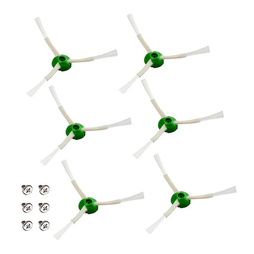 JUNSUNMAY 6Pcs Triangle Side Brushes for iRobot Roomba i7 / i7+ / i8+ / E5 / E6 / E7 / j7 Sweeping Robot Replacement Part - 1