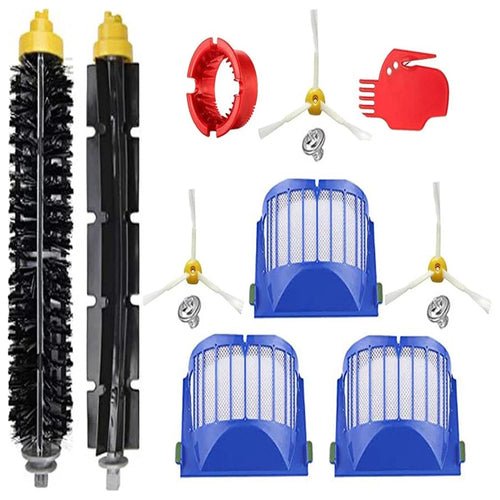 1 Set For iRobot Roomba 600 Series 1 Pair Main Brush+3 Filter+3 Side-Edge Brush+2 Cleaning Comb - 1
