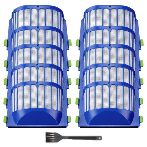 11Pcs Replacement Parts Accessories For iRobot Roomba 600 Series Filter Vacuum Cleaner Kit 10 Fliters+1 Brush - 1