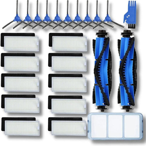 1 Set For Eufy Robovac 11S / 15C / 30C / 35C Robot Vacuum Cleaner Filter Kit Side-Edge Brush Main Brush - 1