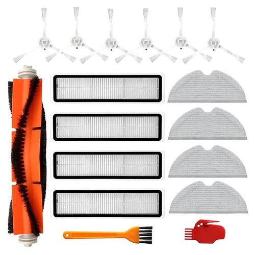For Dreame L10 Pro / D9 Sweeping Robot 6 Side Brushes + 4 Filters + 4 Rags + 1 Main Brush + 2 Cleaning Tools - 1
