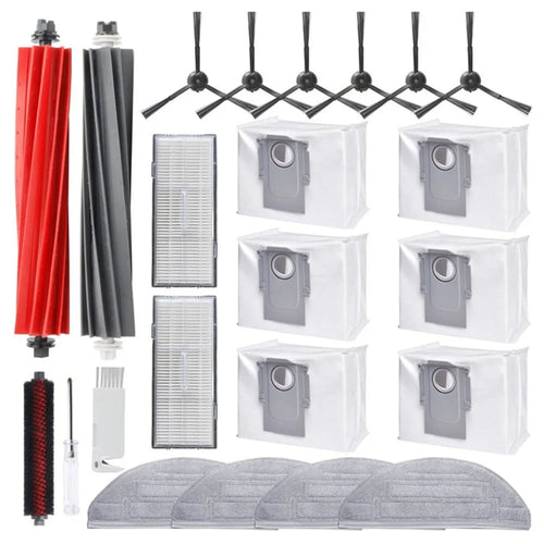 For Roborock G20 / S8 Pro Ultra Sweeping Robot 22Pcs Accessories Set Filters Main Brush Mop Cloth Side Brushes Dust Bags Cleaning Tools Kit - 1