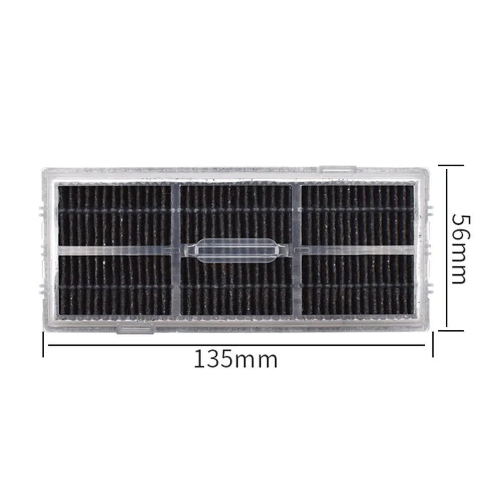 2Pcs For Roborock S8  /  S8+  /  S8 Pro  /  T8 Plus  /  G10S Pure  /  G10S Pro  /  G20  /  S7  /  S7 MaxV Ultra Activated Carbon Hepa Filter - 6