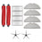 12Pcs Replacement Parts For Roborock S7 Maxv / Maxv Plus / Maxv Ultra 2xMain Brush+4xFilter+2xSide Brush+4xMop Cloth - 1