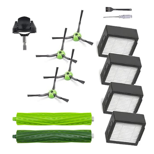 12Pcs / Set For iRobot Roomba  i7 / i6 / i3 / i4 Main Brush + Filter + Side Brush + Wheel Accessories Kit - 1