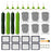 1 Set Replacement Parts for iRobot Roomba E5 / E6 / i7 / i7+ Main Brushes Filters Side Brushes Kit - 1