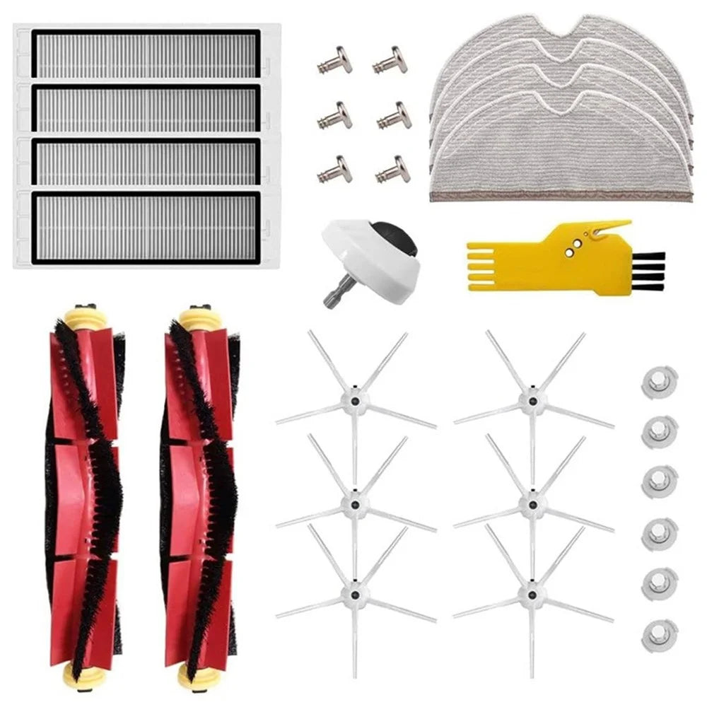30Pcs / Set For Roborock S60 / S50 Cleaning Brush Kit Side-Edge Main Brush Cleaning Tool Filter with Screw - 1