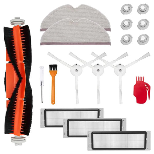 18Pcs / Set Accessories for Xiaomi Roborock Xiaowa Sweeping Robot Roller Brush Filters Side Brushes Replacement Kit - 1