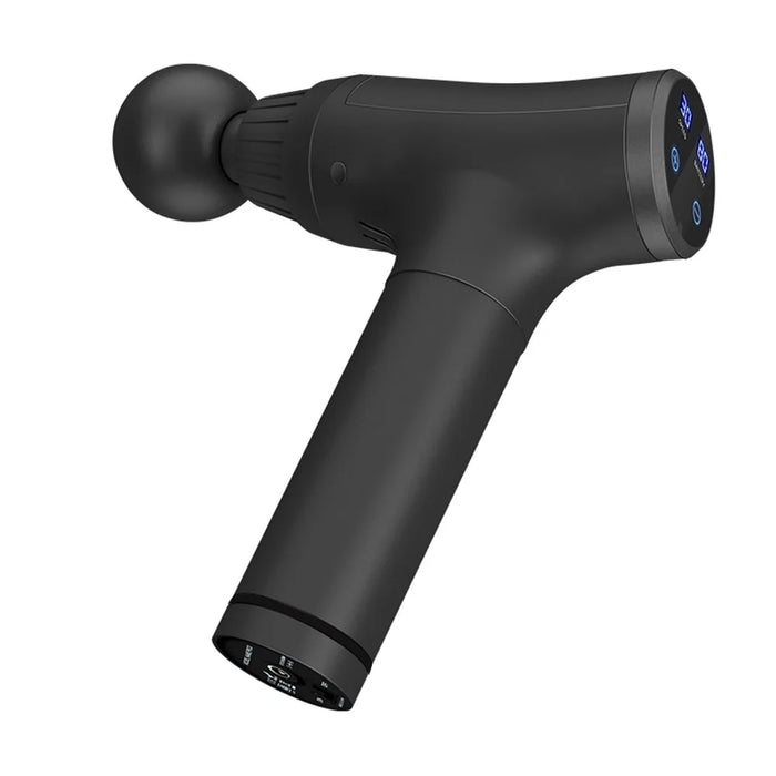 Cordless Massage Gun Handheld Body Neck Pain Relief Electric Massager Machine with 6 Heads - Black/US Plug - 3