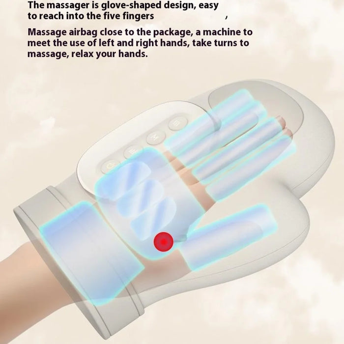 ST-1802 Electric Hand Massager Rechargeable Massage Glove with Hot Compression Pressure Point Therapy - 3