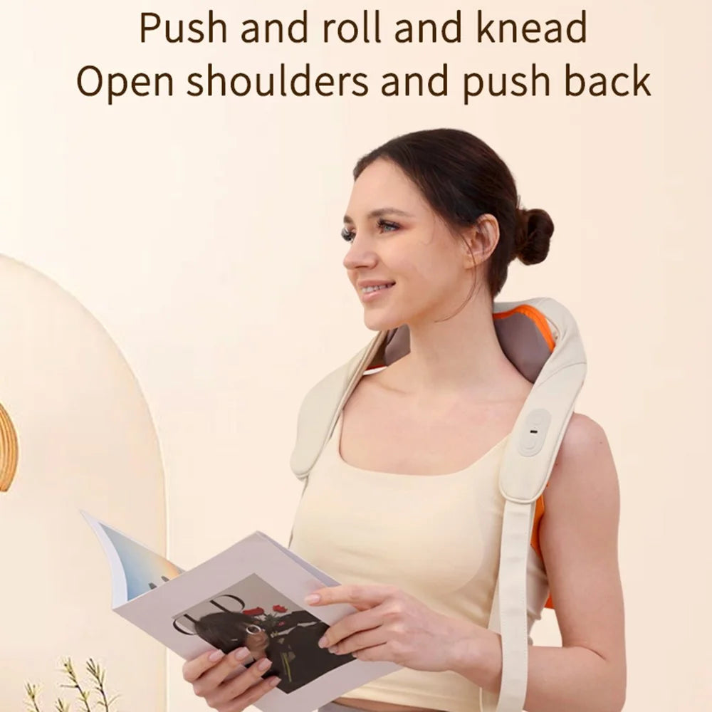 ST-360 3 Modes Neck and Shoulder Massager with Hot Compress Shiatsu Kneading Massage Device for Deep Tissue Relaxation - 7