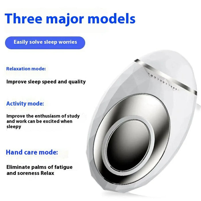 K1 Handheld CES Sleep Aid Microcurrent EMS Pulse Device Gift for Insomnia Relief  /  Anxiety Reduction - White - 3