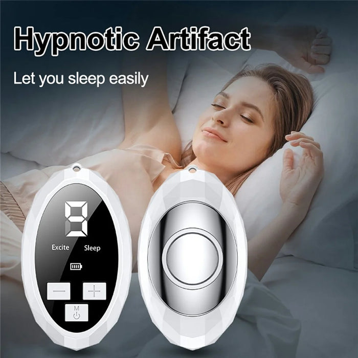 K320 9 Levels Handheld Microcurrent Sleep Aid Device Gift Pulse Insomnia Anxiety Relief Instrument - White - 2