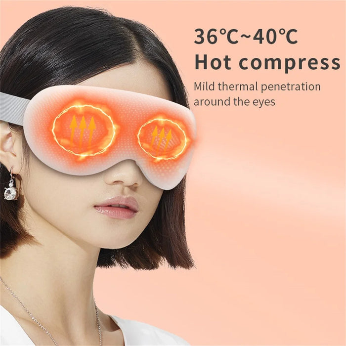 AR-225 Cold and Hot Compress Eye Massager Vibrating Massage Bluetooth-compatible Music Eye Mask - 7