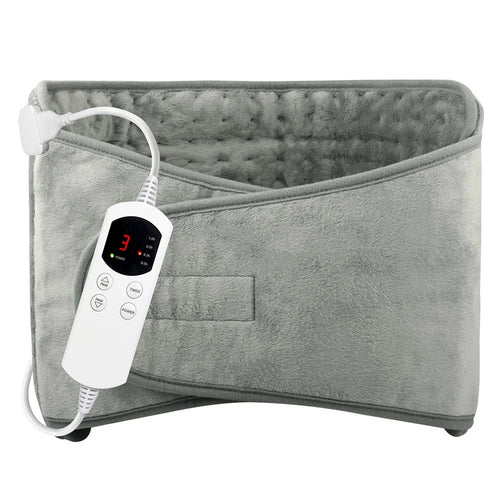 HP3040 Electric Heating Pad with Timer Temperature Control Waist Belt Warmer for Office / Home - Grey / US Plug - 1