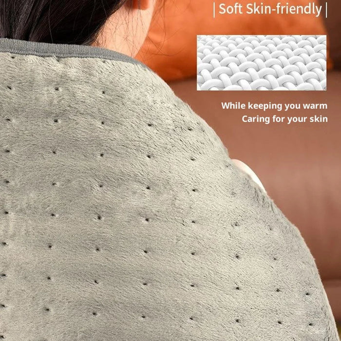 HP3060A Smart Heating Pad Adjustable Temperature Therapy Blanket for Office / Home Electric Heating Blanket Waist Belt - Grey  /  US Plug - 2