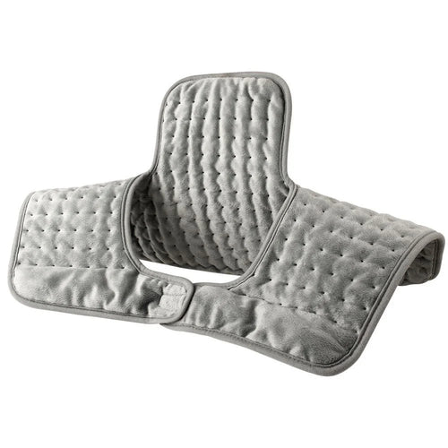 HP4555 Heated Shoulder Wrap Electric Blanket for Winter Electric Heating Pad 6 Temperature Settings Timer Function - Grey  /  US Plug - 1