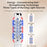k339 RF Hair Growth Comb LED Light Therapy Scalp Care EMS Microcurrent Electric Massage Instrument - White - 5