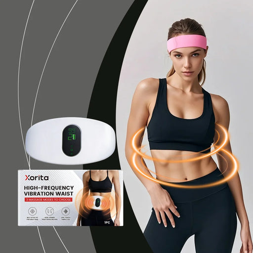 XORITA High Frequency Vibration Massager for Waist Abdomen 3 Modes Gentle Heating Relaxation Device - White - 2