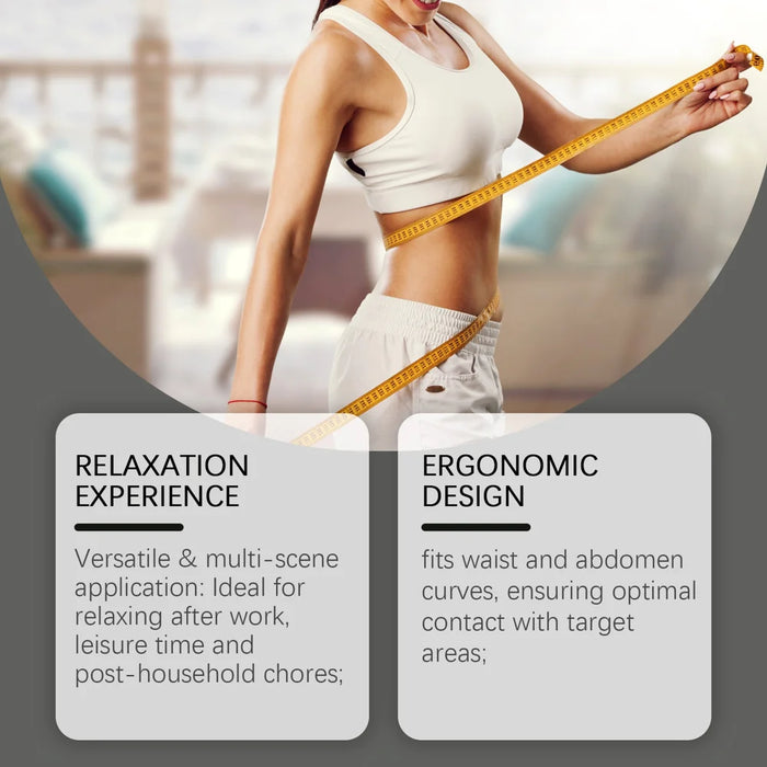 XORITA High Frequency Vibration Massager for Waist Abdomen 3 Modes Gentle Heating Relaxation Device - White - 6