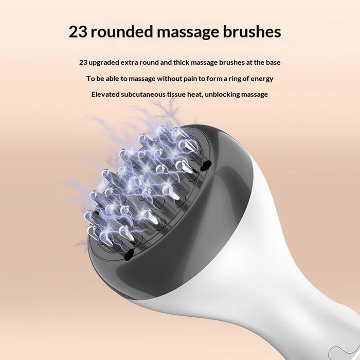 BM-044 Electric Meridian Massager 30 Levels Vibration Lymphatic Detoxification Hot Compress Scraping Device - 7th Generation - 4