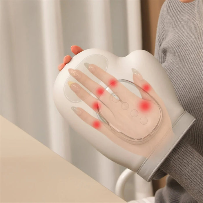 ST-1802 Smart Hand Massager Heat Therapy 3 Modes 5 Levels Finger Palm Massager - Grey - 2