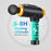 QY-005 20 Gears Massage Tool Massage Gun Muscle Relaxing Massager with 6 Massage Heads - Black / Gold//US Plug - 3