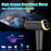 QY-006 Touch Screen Rechargeable 20-Gear Vibration Muscle Relaxation Massager Body Pain Relief Fascia Massage Gun with 6 Massage Head - Gold/EU Plug - 3
