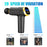 QY-006 Touch Screen Rechargeable 20-Gear Vibration Muscle Relaxation Massager Body Pain Relief Fascia Massage Gun with 6 Massage Head - Gold/EU Plug - 6