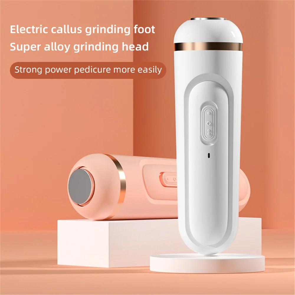HE-J001 Electric Feet Callus Remover Rechargeable Portable Electronic Foot Pedicure Tool Gift Professional Feet Care - Pink - 2
