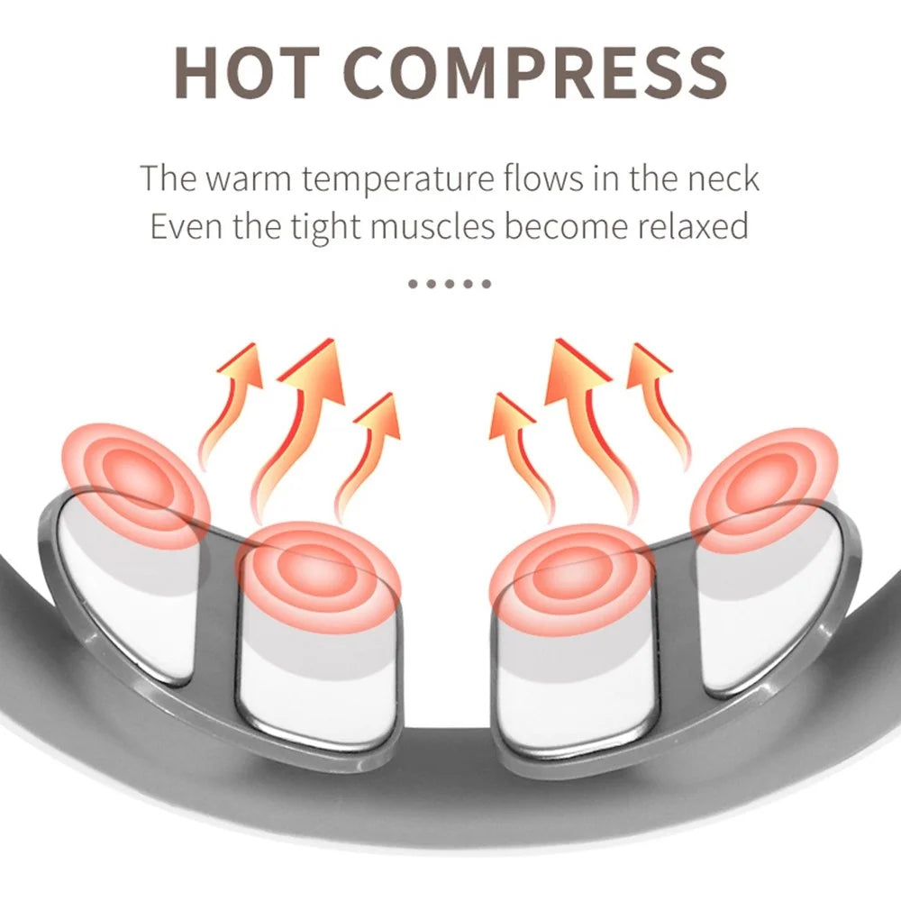 ST-307 Neck Massager Heating Function U-Shaped Heated Neck Massage Therapy Cordless Intelligent Massage Tool for Neck Pain Relief - 5