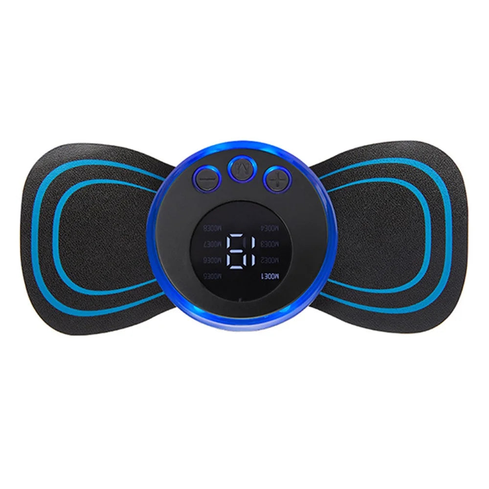 Neck Massager Sticker Intelligent Electric Cervical Massager Mini Portable Massager Pulse Physical Therapy for Pain Relief - 1
