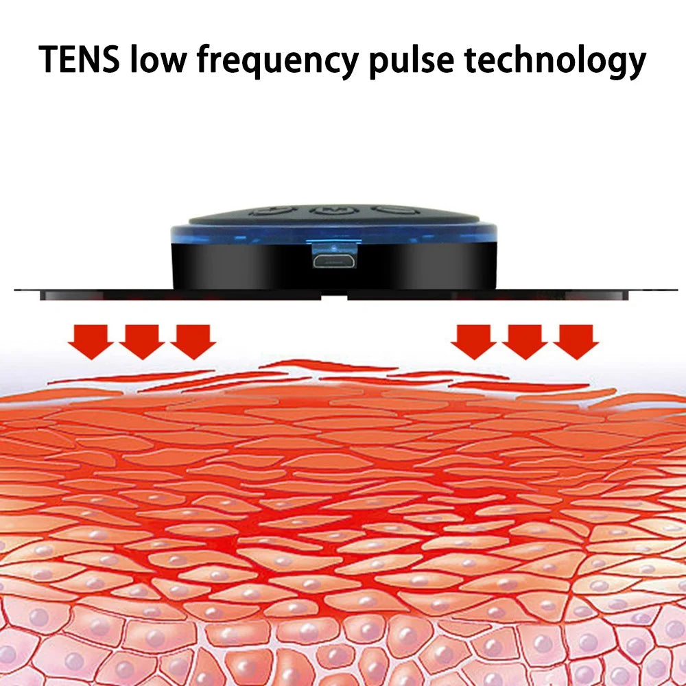 Neck Massager Sticker Intelligent Electric Cervical Massager Mini Portable Massager Pulse Physical Therapy for Pain Relief - 3