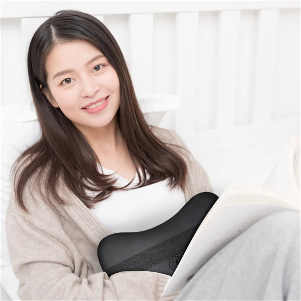 Back Neck Massager Electric Shoulder Massager with Heat Shiatsu Massage Pillow for Muscle Pain Relief, EU Plug - 2