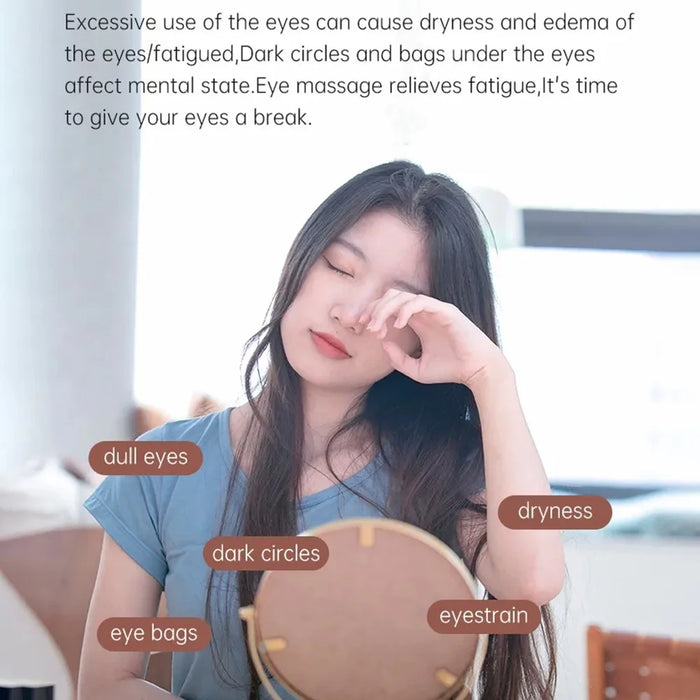 YD06 Multifunctional Vibrating Eye Massager Hot / Cold Compress Sleeping Eye Mask with Battery Indicator - 3