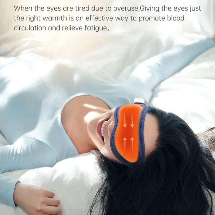 YD06 Multifunctional Vibrating Eye Massager Hot / Cold Compress Sleeping Eye Mask with Battery Indicator - 4