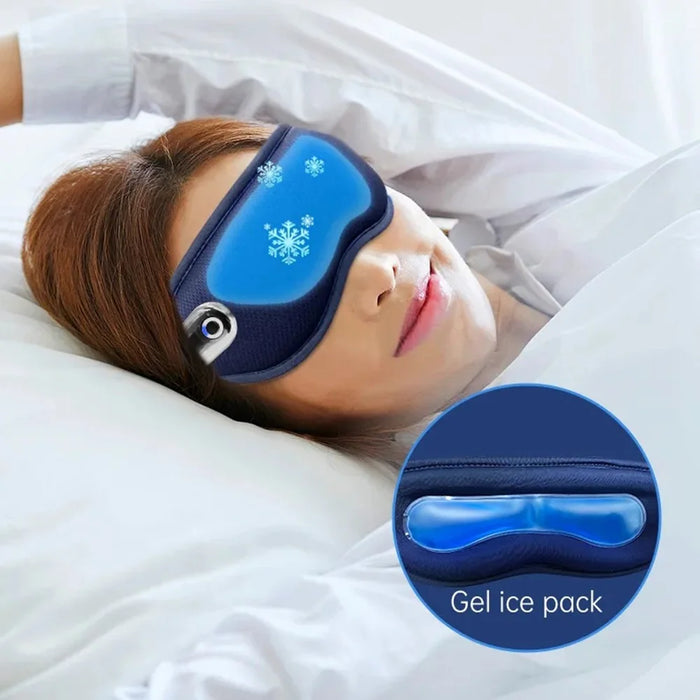 YD06 Multifunctional Vibrating Eye Massager Hot / Cold Compress Sleeping Eye Mask with Battery Indicator - 5