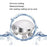 K111 Electric Head Massager Hot Compress Head Relax Deep Tissue Kneading Massage Machine - White - 7